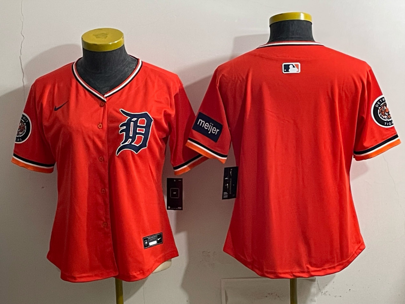 women Detroit Tigers blank orange Nike 2026 MLB Jersey 0404005->women mlb jersey->Women Jersey